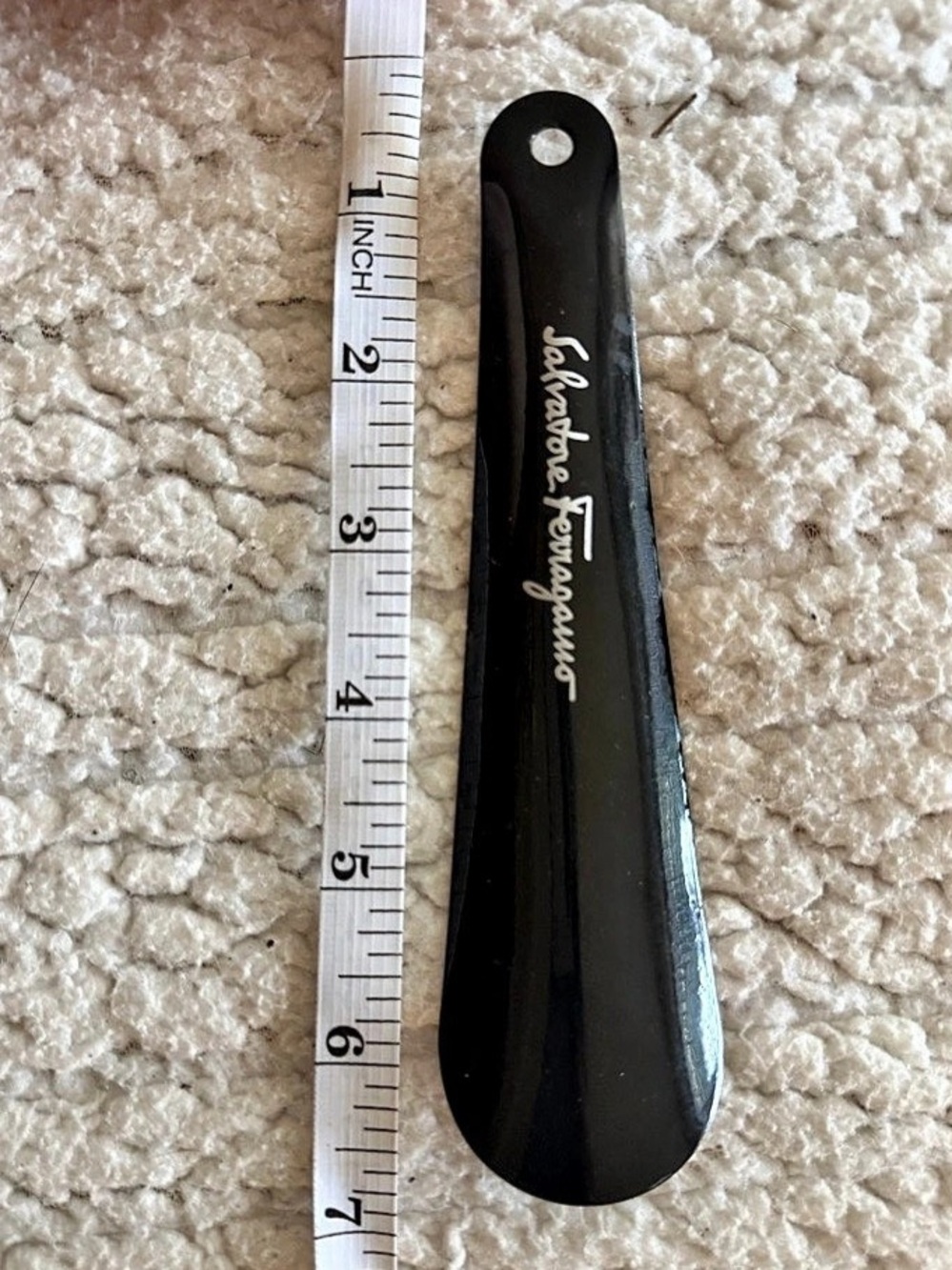 Authentic Salvatore Ferragamo Shoe Horn ~ black metal